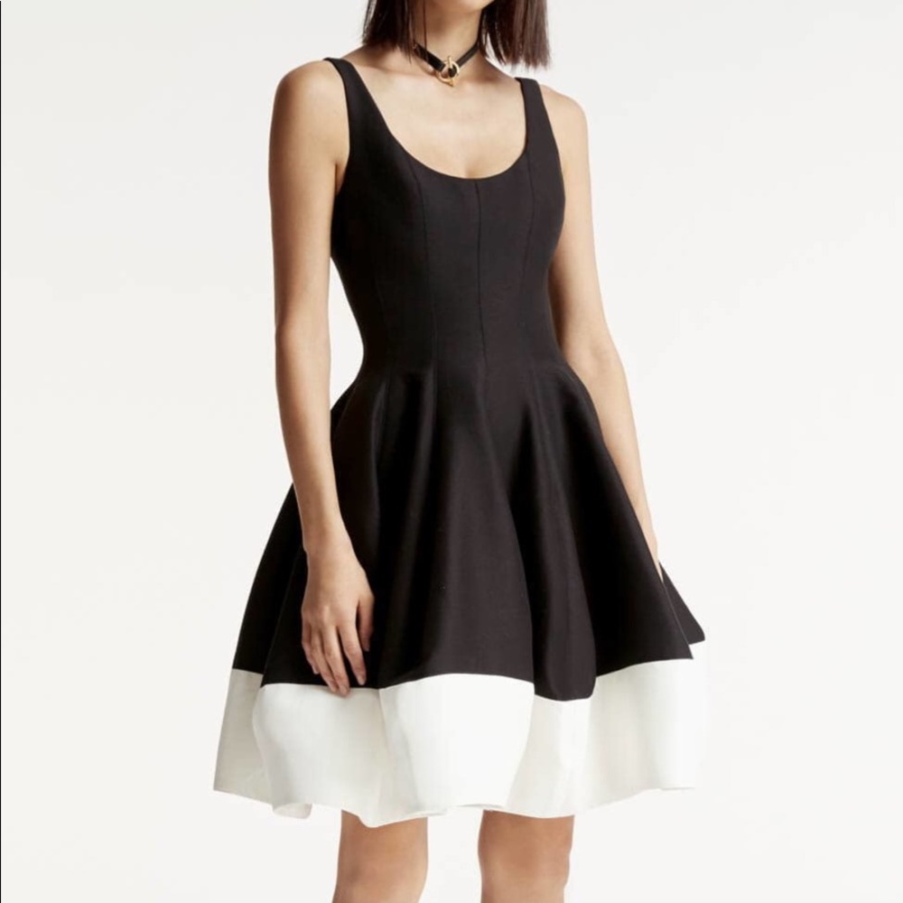 Silk faille tulip skirt dress